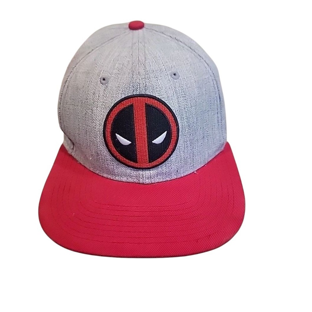 Marvel Deadpool Hat Cap Adult Snapback Red Black Gray‎ Adjustable 100% Cotton